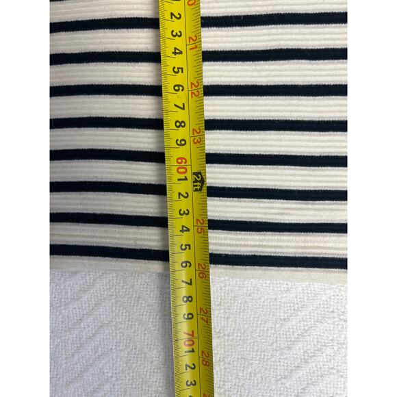 J.Jill Wearever Collection Striped Top Women’s XL Navy Cream Cotton Blend - Picture 5 of 6